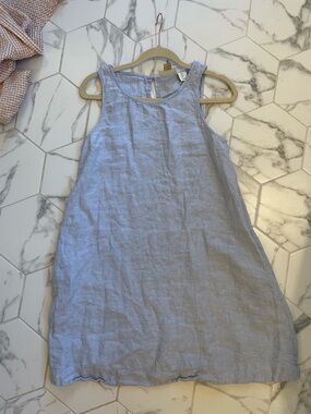 Cynthia Rowley Light Blue Sleeveless Linen Mini Dress